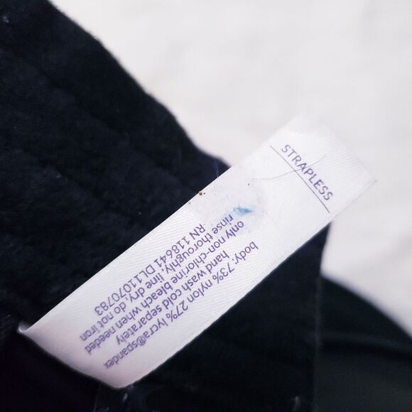 Cacique Black Smooth Strapless Bra 44H - Picture 7 of 7